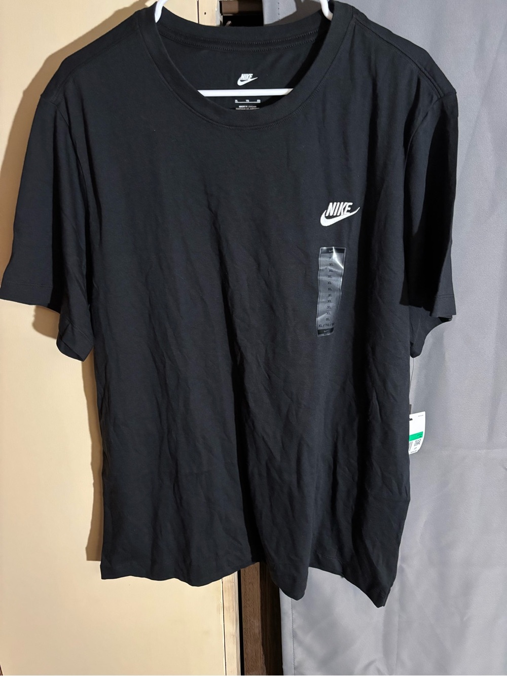Nike Black Short Sleeve Tee with White Swoosh